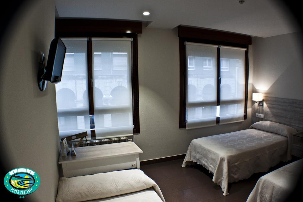 Hotel Playa Poniente Gijón Buitenkant foto